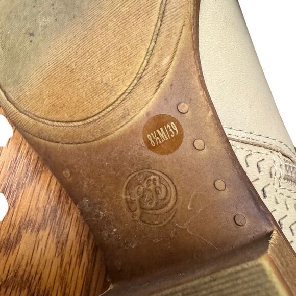 Lucky Brand Brintly Leather Ankle Boots Booties Tan Size 8.5 - Picture 8 of 9